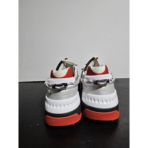 New Ralph Lauren Polo Sport White Black Red Men's Size 11 High Top Shoes PS100 - Picture 2 of 9